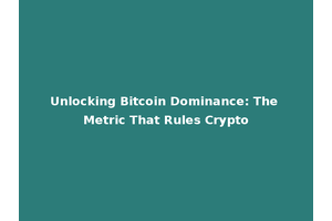Unlocking Bitcoin Dominance: The Metric That Rules Crypto