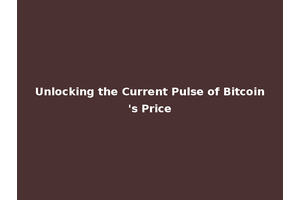 Unlocking the Current Pulse of Bitcoin's Price
