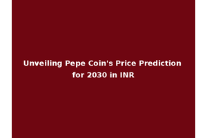 Unveiling Pepe Coin's Price Prediction for 2030 in INR