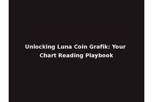 Unlocking Luna Coin Grafik: Your Chart Reading Playbook