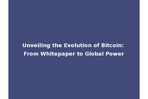 Unveiling the Evolution of Bitcoin: From Whitepaper to Global Power