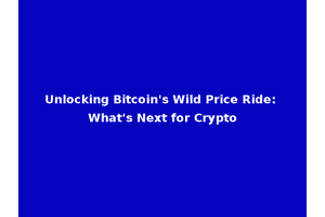 Unlocking Bitcoin's Wild Price Ride: What's Next for Crypto