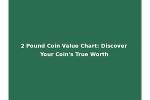 2 Pound Coin Value Chart: Discover Your Coin's True Worth