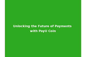 Unlocking the Future of Payments with PayU Coin