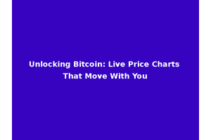 Unlocking Bitcoin: Live Price Charts That Move With You