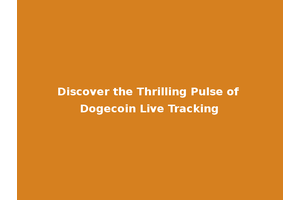 Discover the Thrilling Pulse of Dogecoin Live Tracking