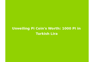 Unveiling Pi Coin's Worth: 1000 PI in Turkish Lira