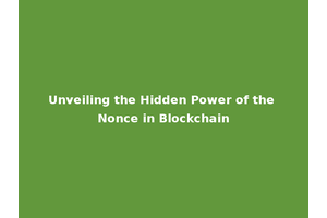Unveiling the Hidden Power of the Nonce in Blockchain