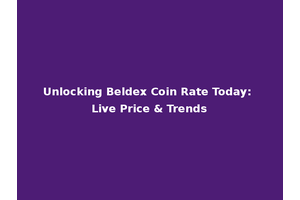 Unlocking Beldex Coin Rate Today: Live Price & Trends