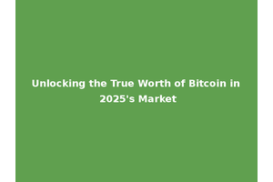 Unlocking the True Worth of Bitcoin in 2025's Market