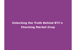 Unlocking the Truth Behind BTC's Shocking Market Drop