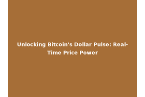 Unlocking Bitcoin's Dollar Pulse: Real-Time Price Power