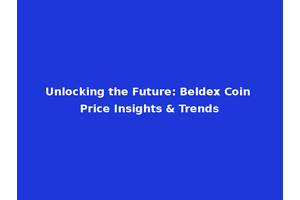 Unlocking the Future: Beldex Coin Price Insights & Trends