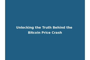 Unlocking the Truth Behind the Bitcoin Price Crash