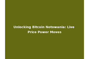 Unlocking Bitcoin Notowania: Live Price Power Moves