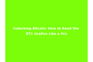 Unlocking Bitcoin: How to Read the BTC Grafico Like a Pro