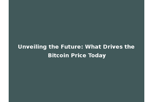Unveiling the Future: What Drives the Bitcoin Price Today