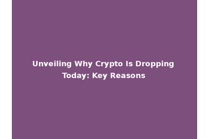 Unveiling Why Crypto Is Dropping Today: Key Reasons