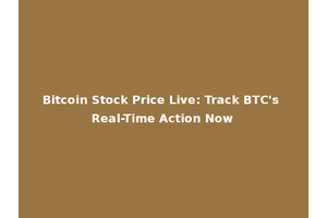 Bitcoin Stock Price Live: Track BTC's Real-Time Action Now