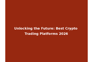 Unlocking the Future: Best Crypto Trading Platforms 2026