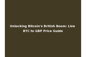 Unlocking Bitcoin's British Boom: Live BTC to GBP Price Guide