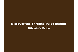 Discover the Thrilling Pulse Behind Bitcoin's Price