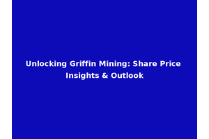 Unlocking Griffin Mining: Share Price Insights & Outlook