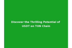 Discover the Thrilling Potential of USDT on TON Chain