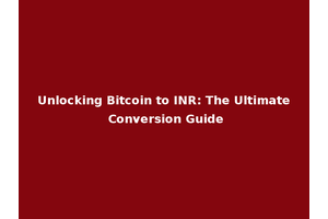 Unlocking Bitcoin to INR: The Ultimate Conversion Guide
