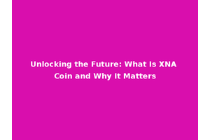 Unlocking the Future: What Is XNA Coin and Why It Matters