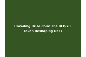 Unveiling Brise Coin: The BEP-20 Token Reshaping DeFi