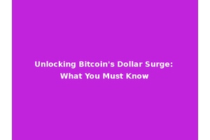 Unlocking Bitcoin's Dollar Surge: What You Must Know