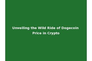 Unveiling the Wild Ride of Dogecoin Price in Crypto