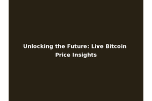 Unlocking the Future: Live Bitcoin Price Insights