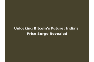 Unlocking Bitcoin's Future: India's Price Surge Revealed