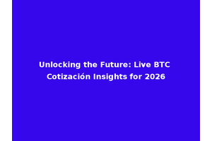 Unlocking the Future: Live BTC Cotización Insights for 2026