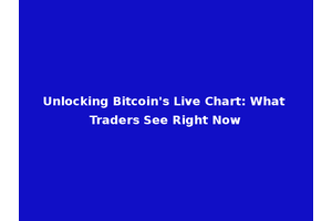 Unlocking Bitcoin's Live Chart: What Traders See Right Now