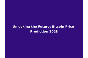 Unlocking the Future: Bitcoin Price Prediction 2028