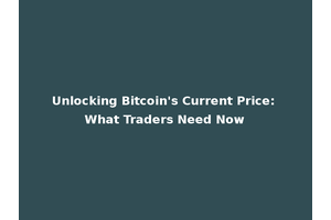Unlocking Bitcoin's Current Price: What Traders Need Now