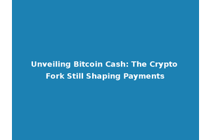 Unveiling Bitcoin Cash: The Crypto Fork Still Shaping Payments