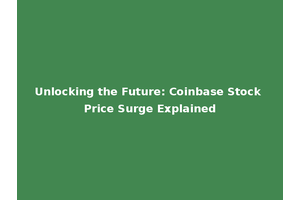Unlocking the Future: Coinbase Stock Price Surge Explained