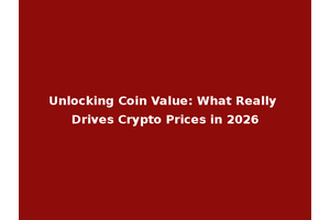 Unlocking Coin Value: What Really Drives Crypto Prices in 2026