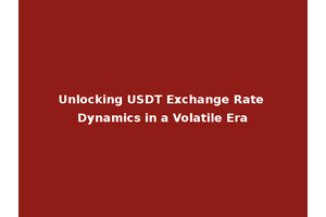 Unlocking USDT Exchange Rate Dynamics in a Volatile Era
