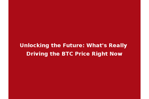 Unlocking the Future: What's Really Driving the BTC Price Right Now
