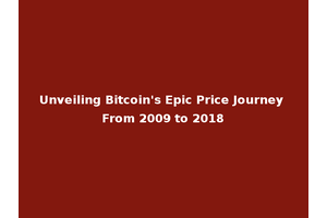 Unveiling Bitcoin's Epic Price Journey From 2009 to 2018