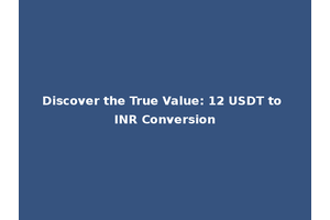 Discover the True Value: 12 USDT to INR Conversion
