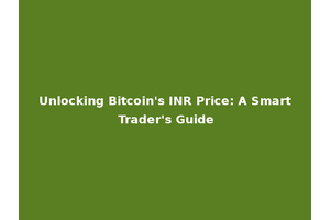 Unlocking Bitcoin's INR Price: A Smart Trader's Guide