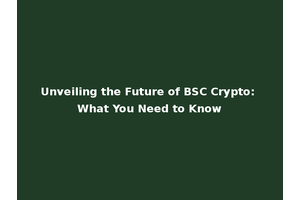 Unveiling the Future of BSC Crypto: What You Need to Know