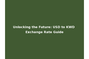 Unlocking the Future: USD to KWD Exchange Rate Guide