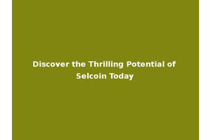Discover the Thrilling Potential of Selcoin Today